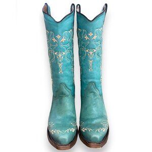 Circle G Women's Turquoise Western Boots